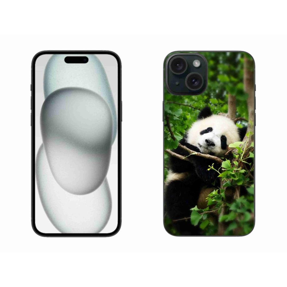Zselés borítás mmCase iPhone 15 Plus készülékhez - panda