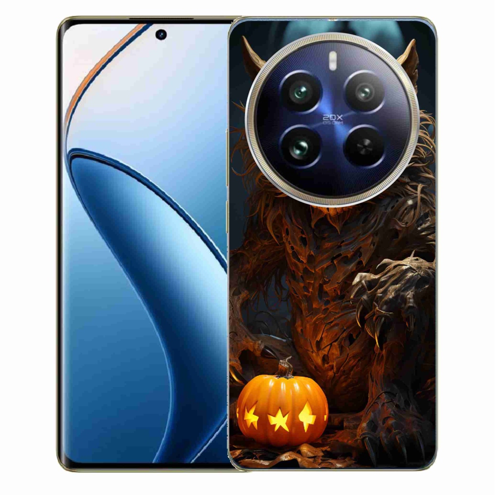 Gél borítás mmCase a Realme 12 Pro 5G/12 Pro+ 5G számára - Halloween szörnyeteg