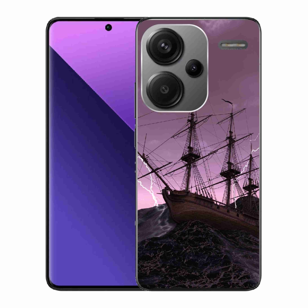 Gél borítás mmCase a Xiaomi Redmi Note 13 Pro+ 5G számára - hajó a viharban