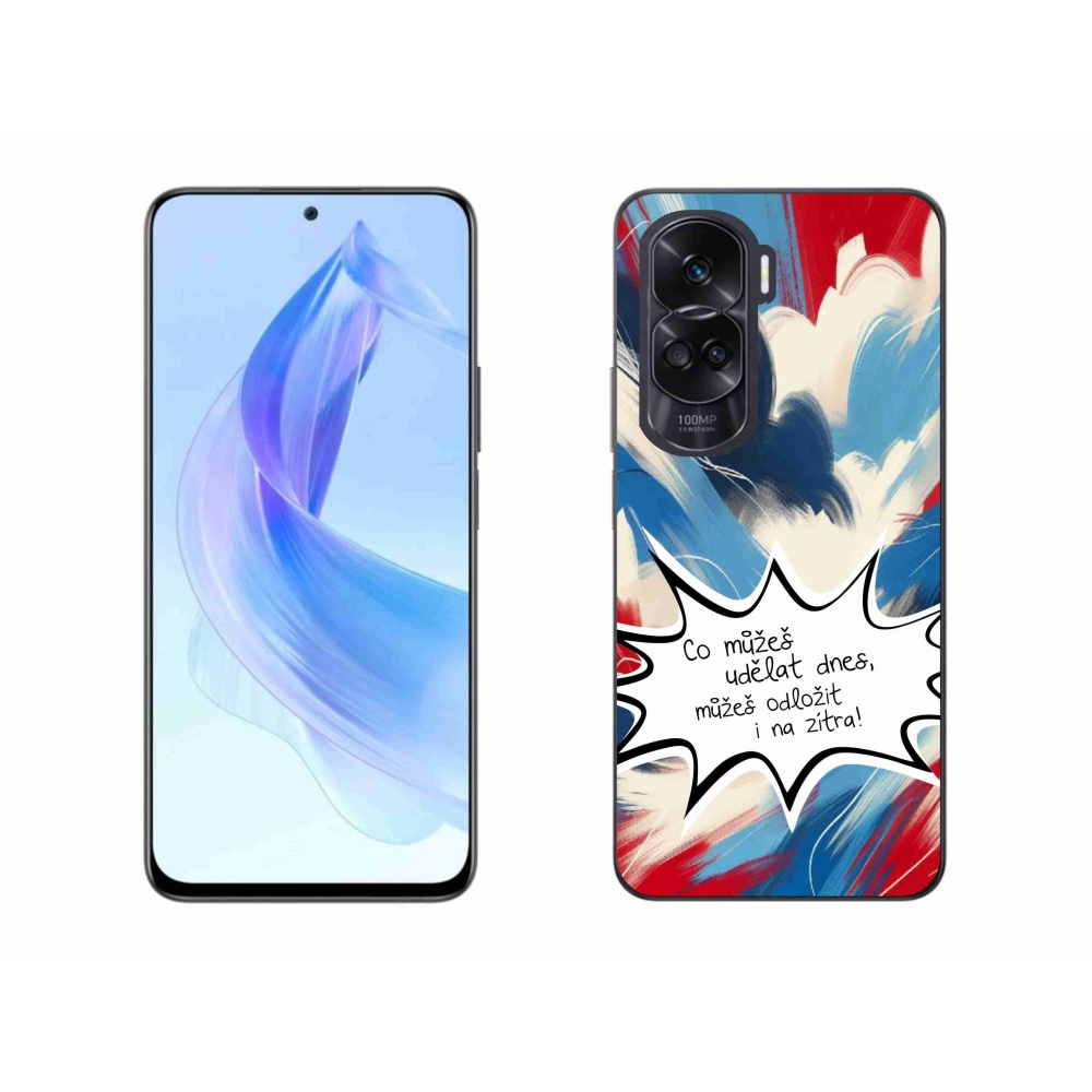 Gél borító mmCase a Honor 90 Lite készülékhez - vicces szöveg 9 fehér háttér