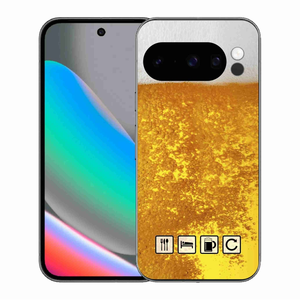 Zselés borítás mmCase a Google Pixel 10 Pro számára - sör motívum 3