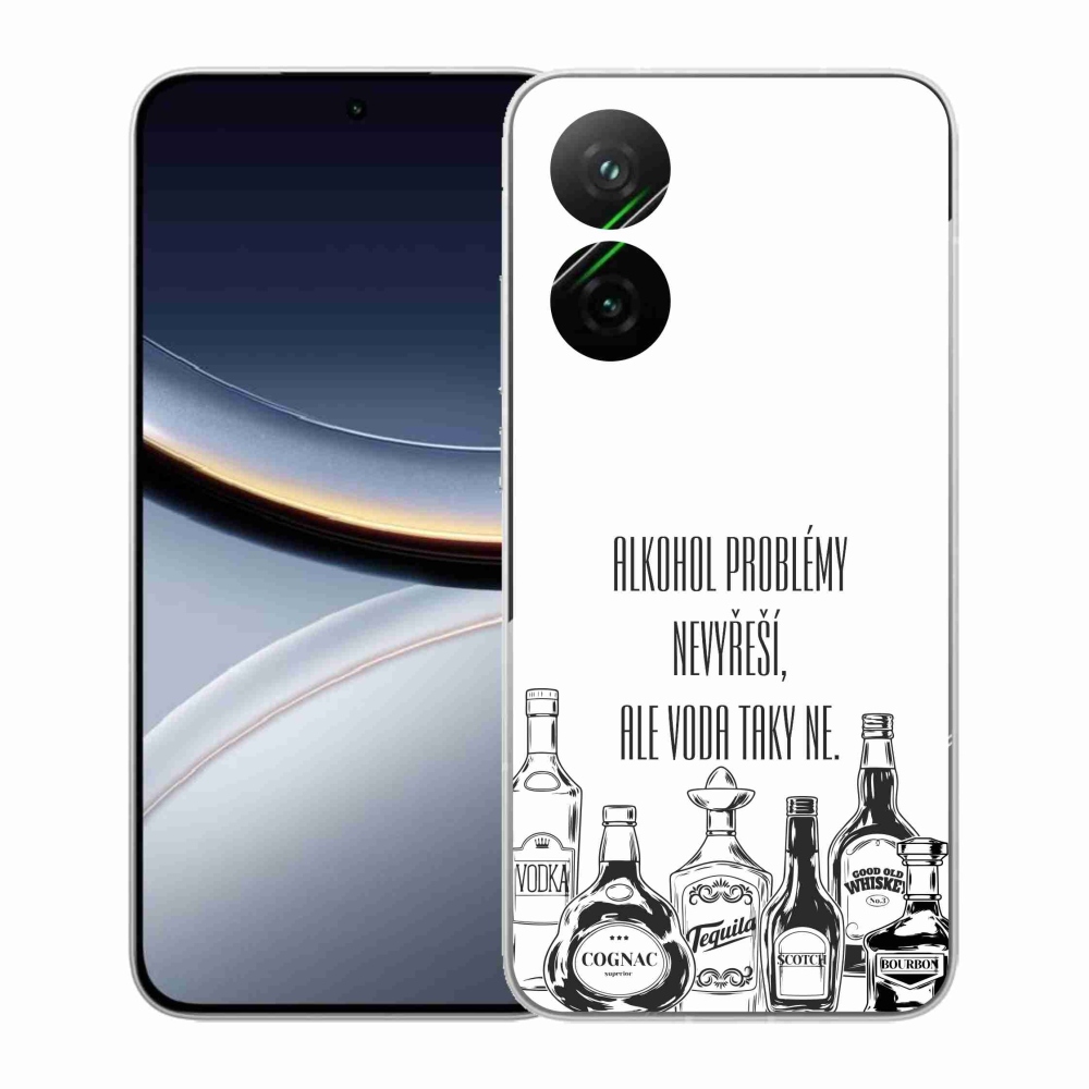 Gél borító mmCase a Xiaomi Poco F7 5G-hez - vicces szöveg fehér háttérrel