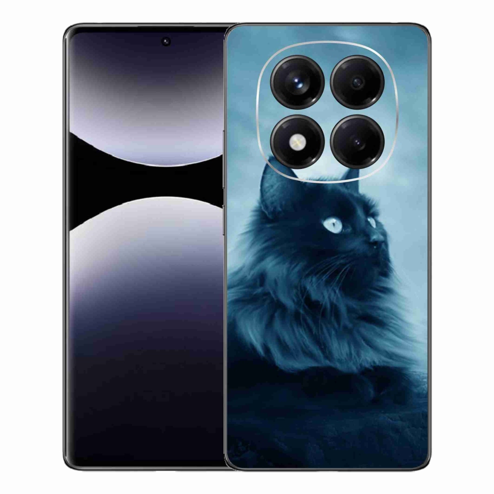 Zselés borítás mmCase a Xiaomi Redmi Note 14 Pro-hoz - fekete macska 1