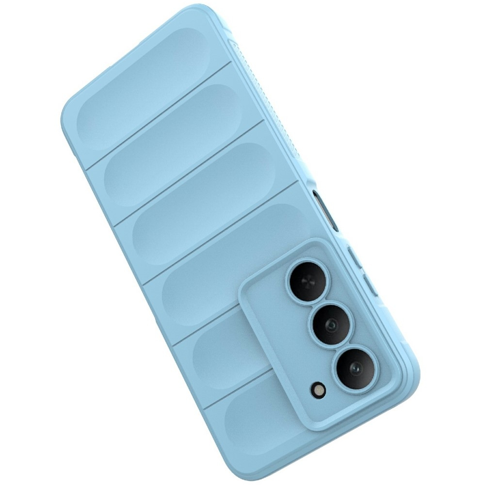 Rugg tartós zselés tok a Realme 14x 5G készülékhez - világoskék színben