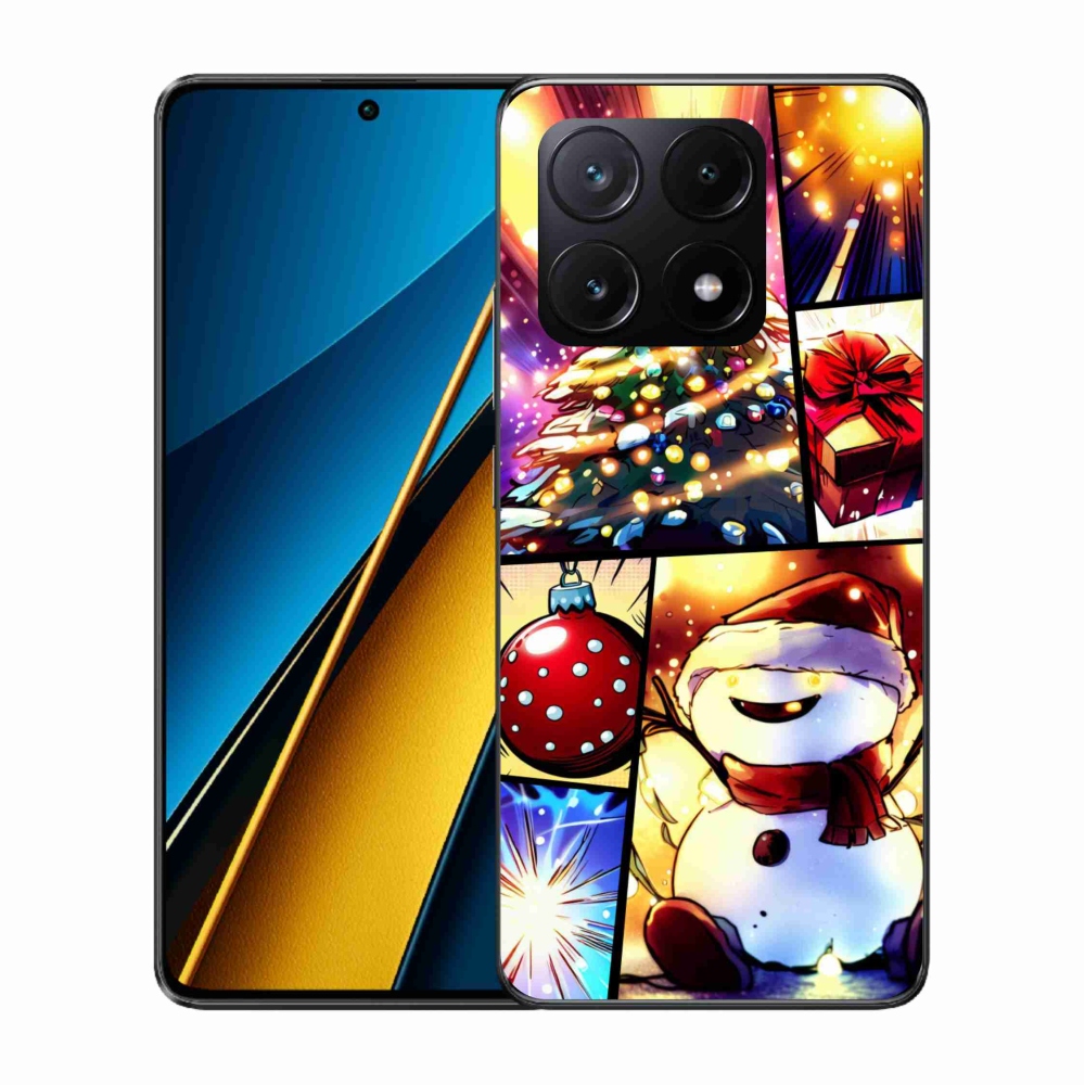 Gél borítás mmCase a Xiaomi Poco X6 Pro 5G számára - karácsonyi motívumok 1