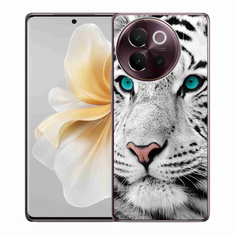 Gél borítás mmCase a Vivo V40 Lite 5G készülékhez - fehér tigris