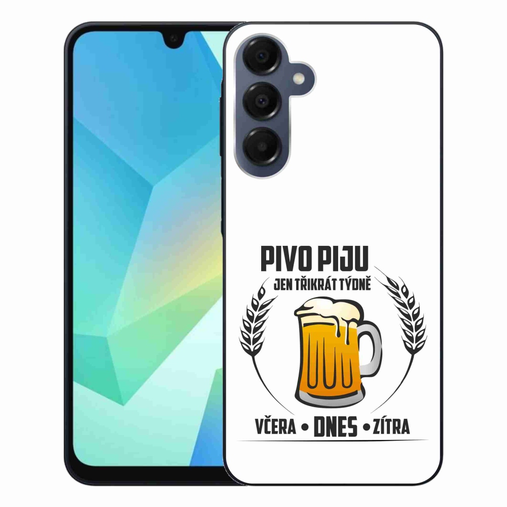 Gél borítás mmCase Samsung Galaxy A16 4G/5G - sör motívum fehér háttérrel