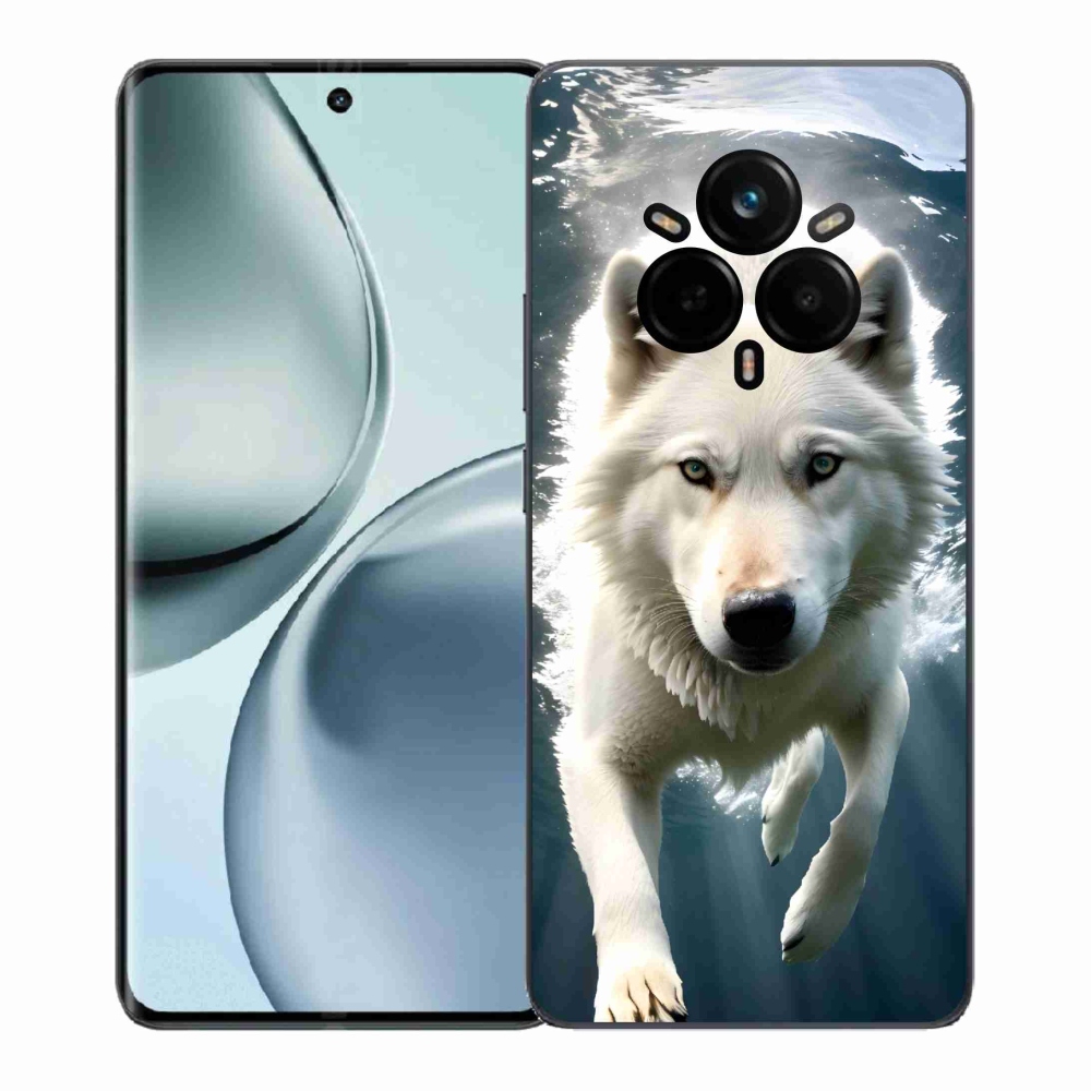 Gél borítás mmCase a Realme 14 Pro 5G készülékhez - fehér farkas