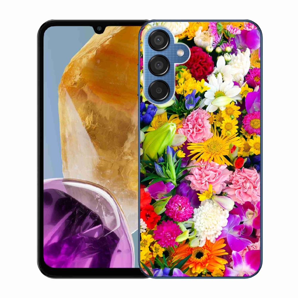 Zselés borítás mmCase Samsung Galaxy M15 5G - virágok 12