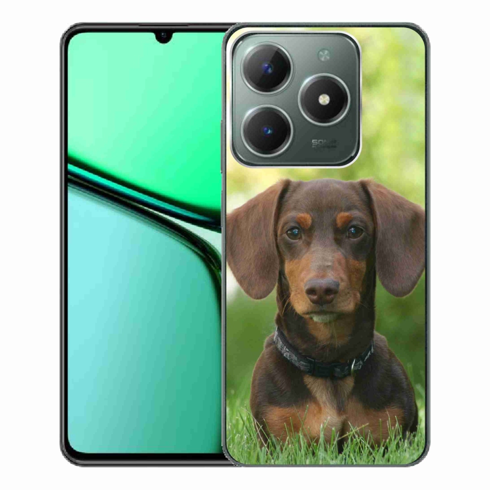 Gél tok mmCase a Realme C61 készülékhez - barna tacskó