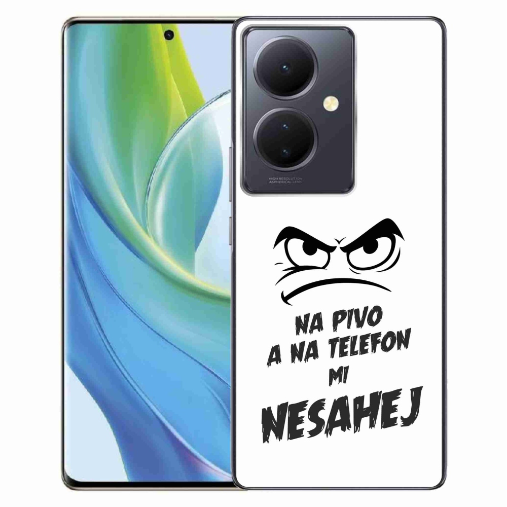 Gél borítás mmCase a Vivo V29 Lite 5G-hez - sör motívum 2 fehér háttérrel