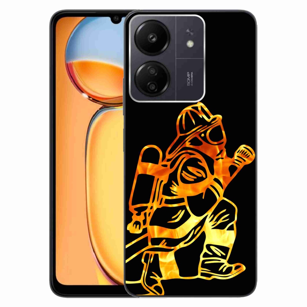 Gél borítás mmCase a Xiaomi Poco C65/Redmi 13C - tűzoltó 1