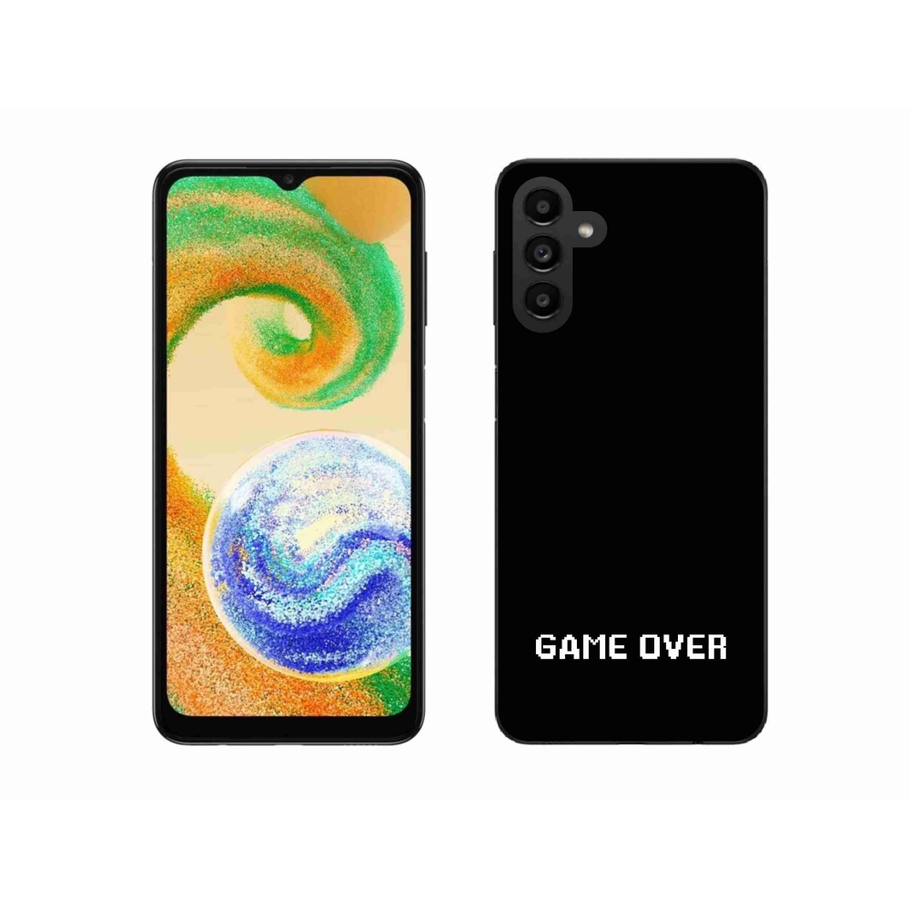 Gél borítás mmCase Samsung Galaxy A04s (164.7x76.7x9.1mm) - játék fekete háttérrel