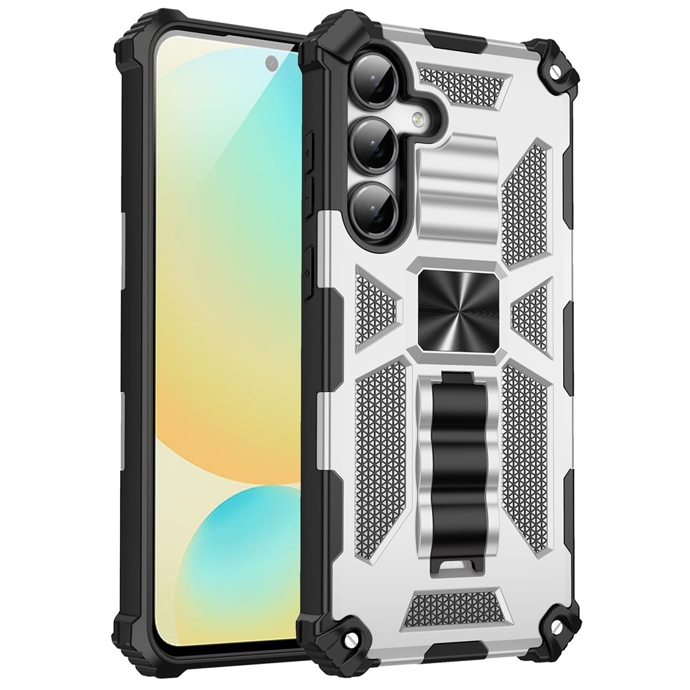 Ütésálló hibrid borítás Samsung Galaxy A17 4G/5G/A26 5G készülékhez - ezüst színű