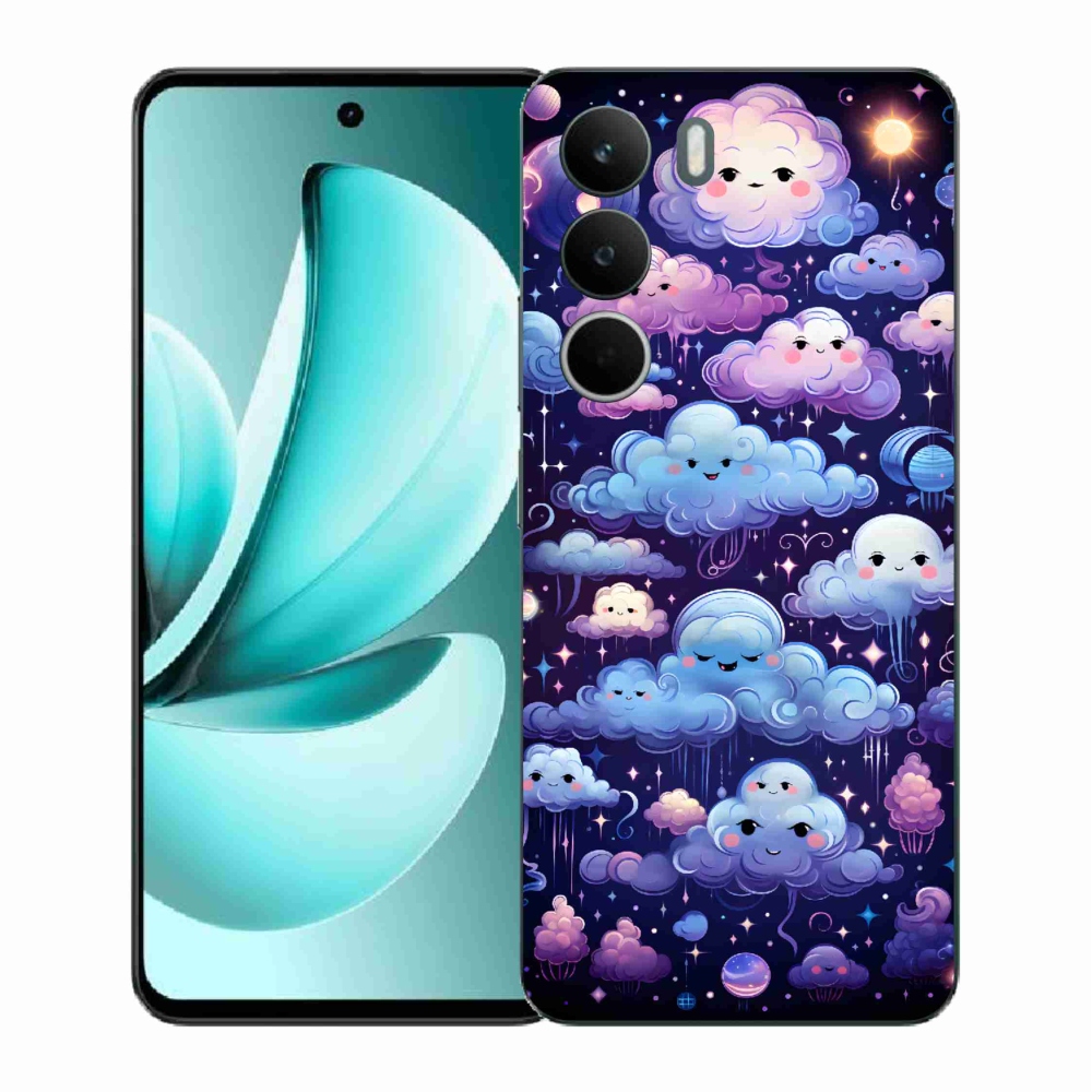 Zselés borítás mmCase a Realme C71 készülékhez - felhők