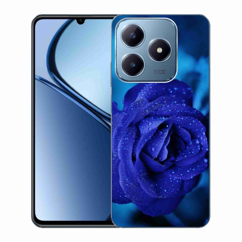 Gél tok mmCase for Realme C63 - kék rózsa