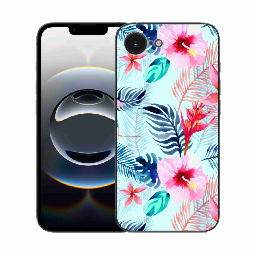 Zselés borítás mmCase iPhone 16e készülékhez - virágok