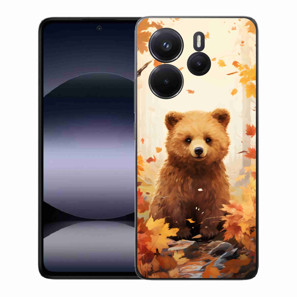 Gél borítás mmCase a Xiaomi Redmi Note 14-hez - medve az erdőben