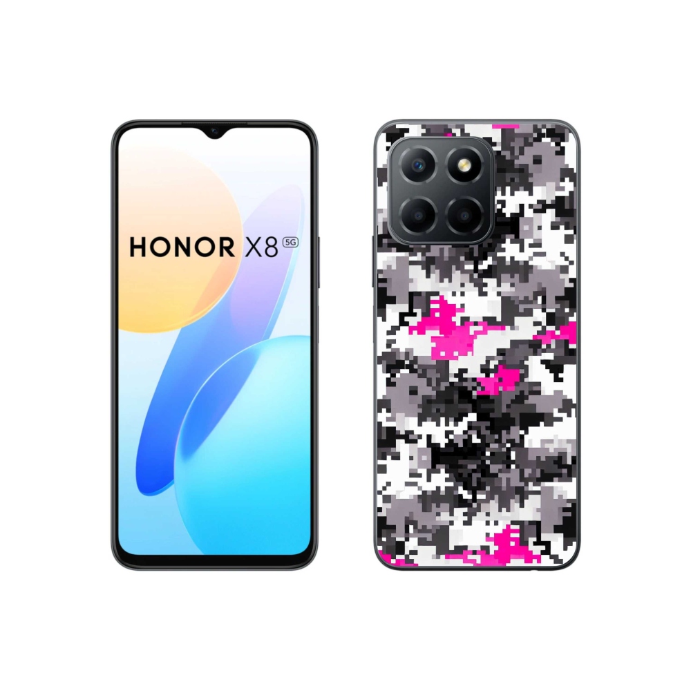 Zselés borítás mmCase a Honor X8 5G/70 Lite 5G számára - álcázó minta 4