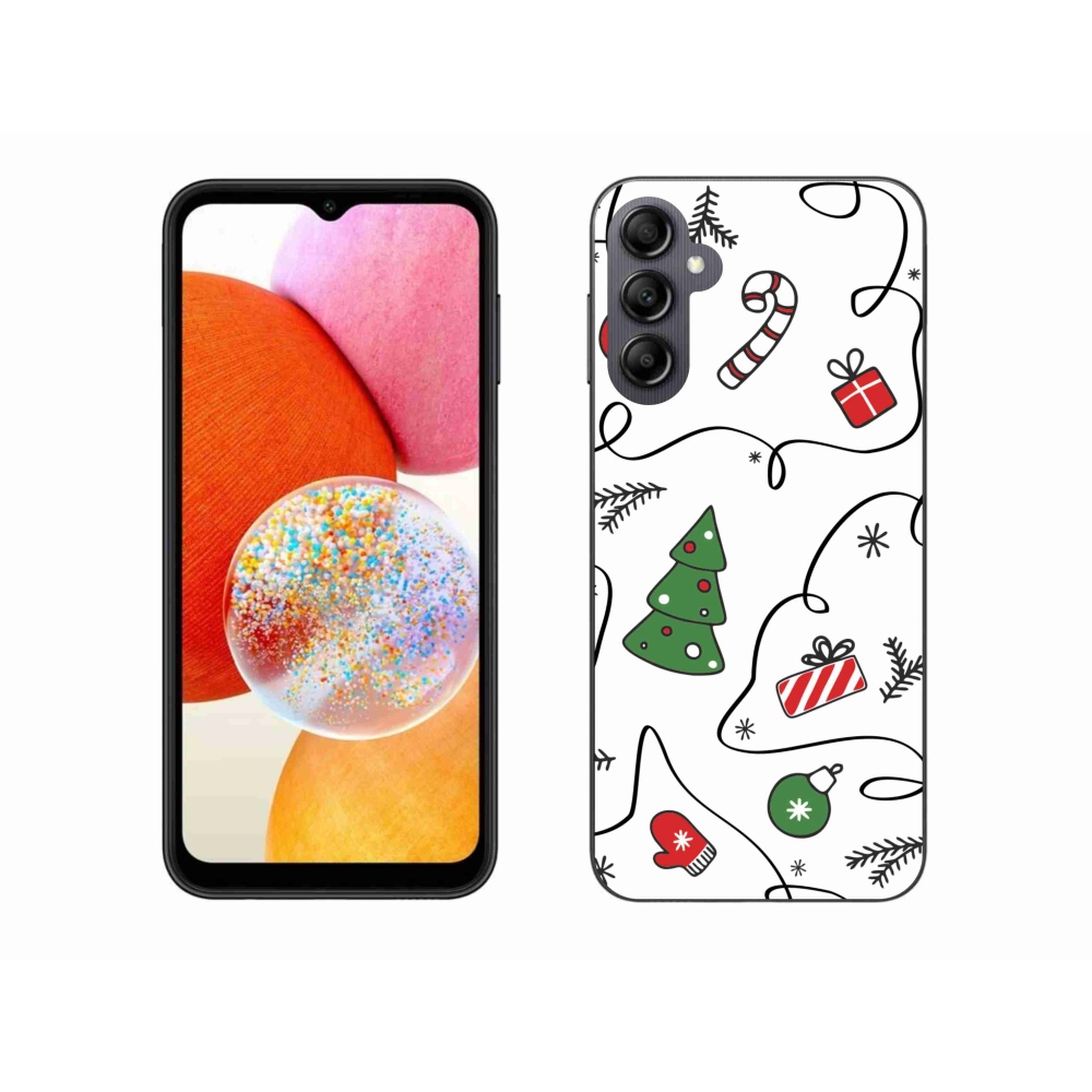 Gél borítás mmCase Samsung Galaxy A14 4G/5G - Karácsonyi motívumok
