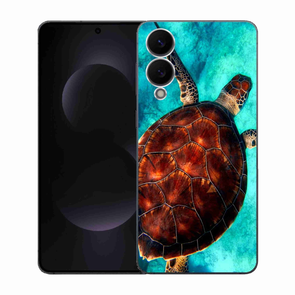 Gél védőhuzat mmCase Samsung Galaxy S25 Edge készülékhez - teknősbéka