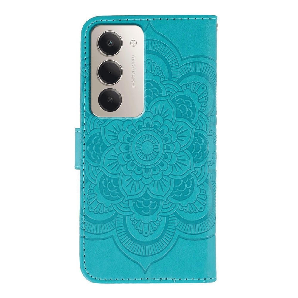 Mandala könyv tok a Xiaomi Redmi 15 5G-hez - kék