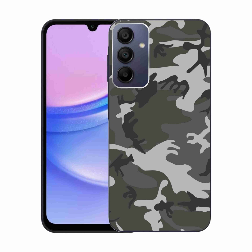 Zselés borítás mmCase Samsung Galaxy A15 4G/5G készülékhez - terepszínű minta