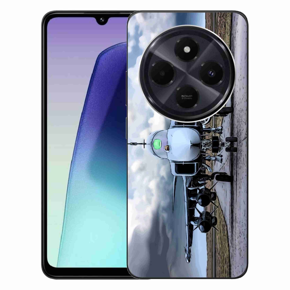 Gél borítás mmCase a Xiaomi Redmi 14C/Poco C75-hez - katonai repülőgépekhez