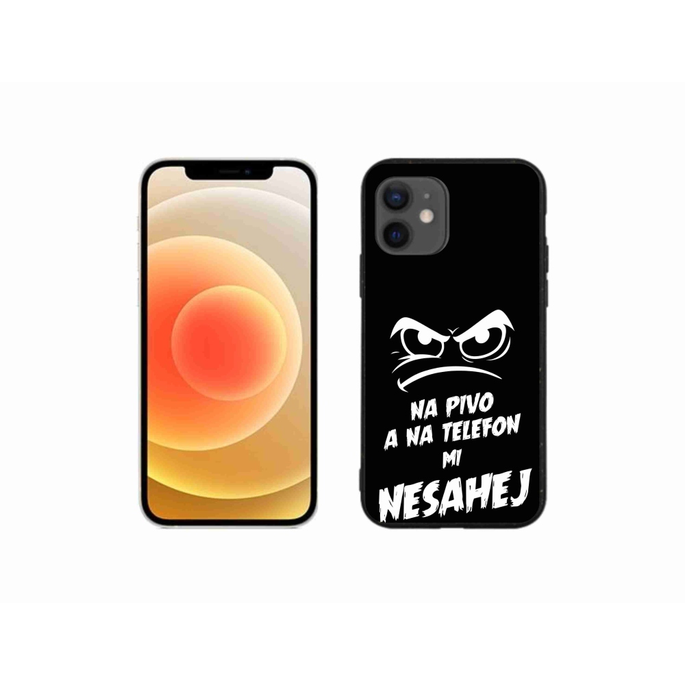 Gél borítás mmCase iPhone 12 mini készülékhez - sör motívum 2 fekete háttér