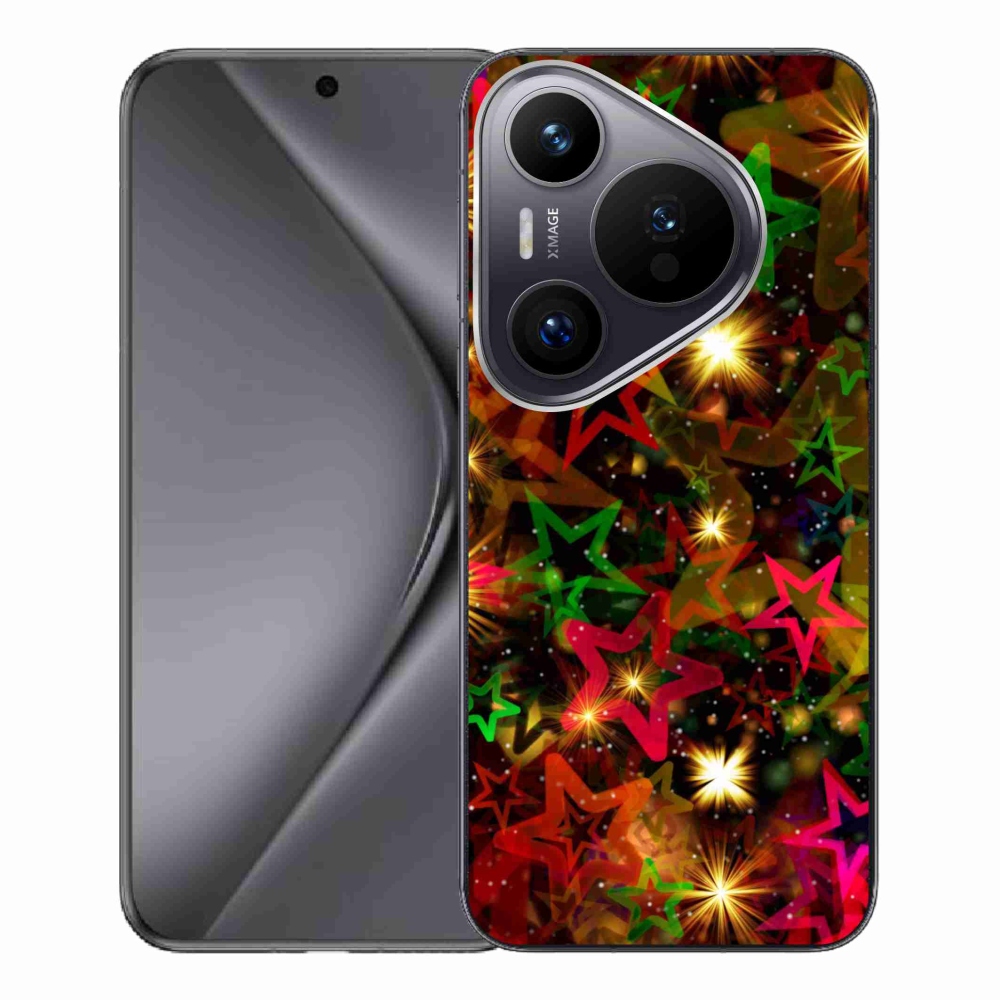 Gél borítás mmCase a Huawei Pura 70 Pro készülékhez - színes csillagok
