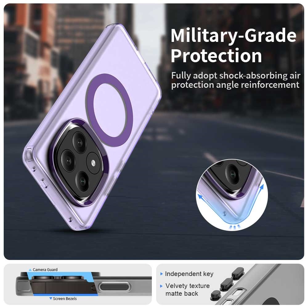 Candy zselés tok MagSafe-val Xiaomi Redmi Note 14 Pro+ 5G - lila