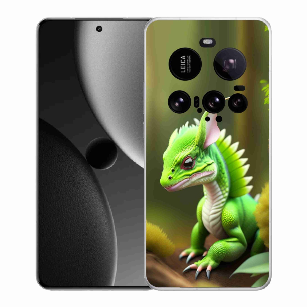 Gél borítás mmCase a Xiaomi 15 Ultra számára - zöld sárkány