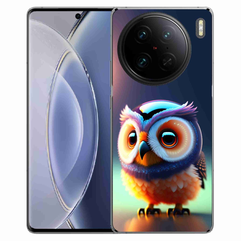 Zselés borítás mmCase a Vivo X90 Pro készülékhez - bagoly