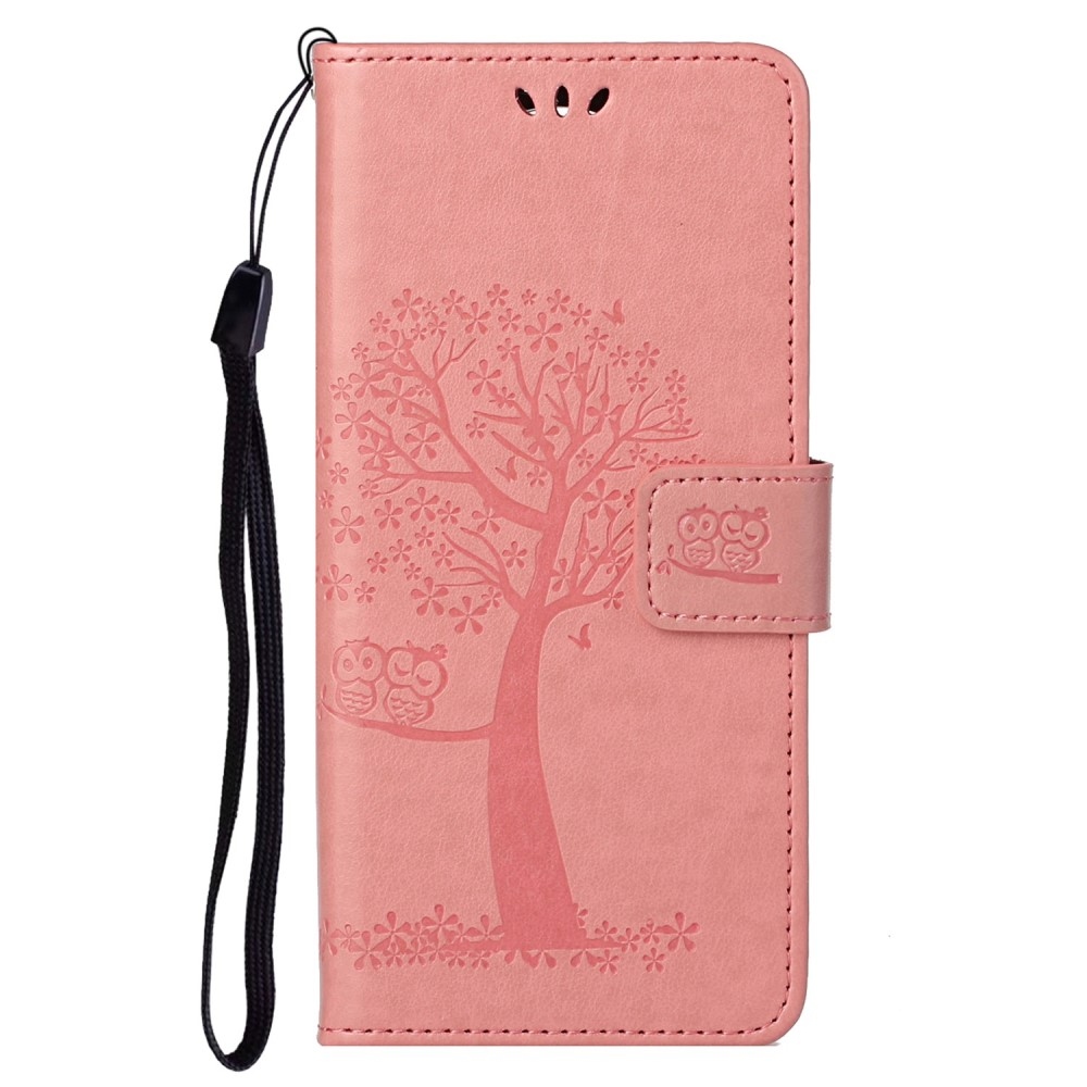 Fás könyv tok Samsung Galaxy S24 Ultra készülékhez - rózsaszín