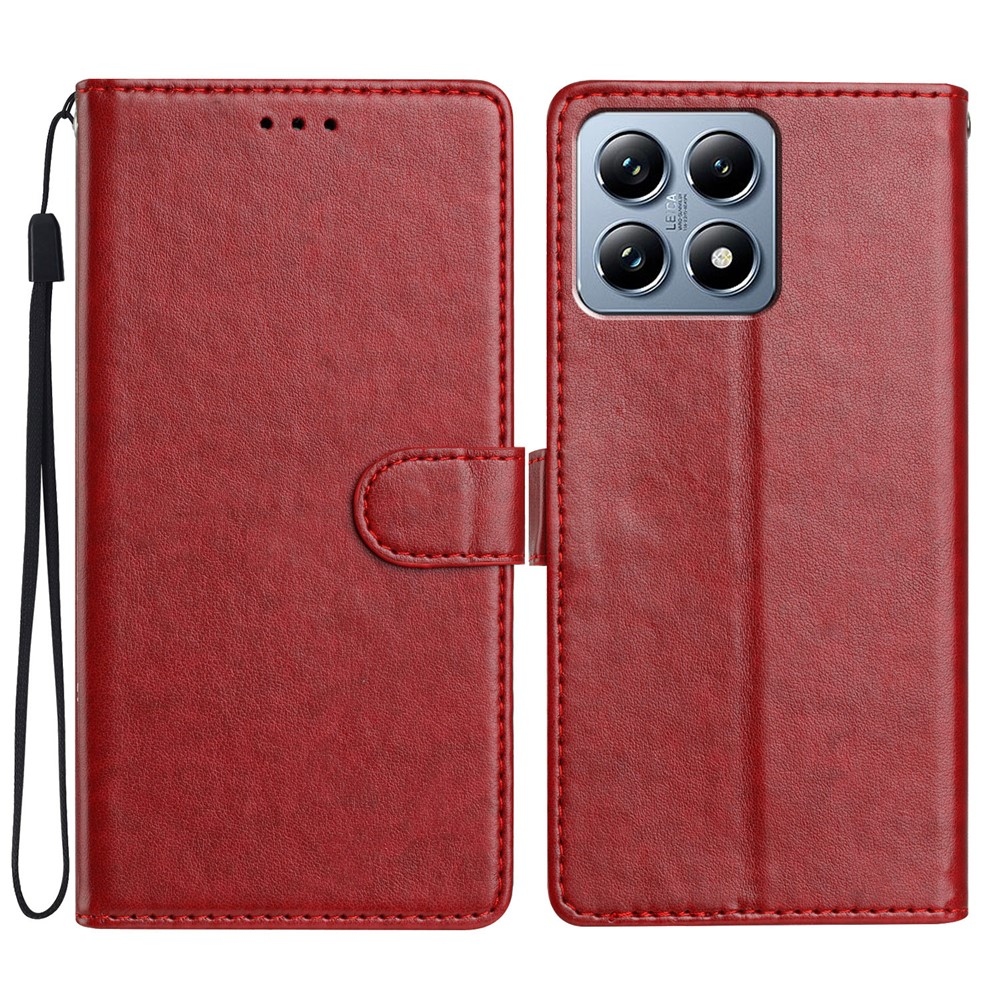 Vérrögök könyv tok Xiaomi 15T-hez - piros