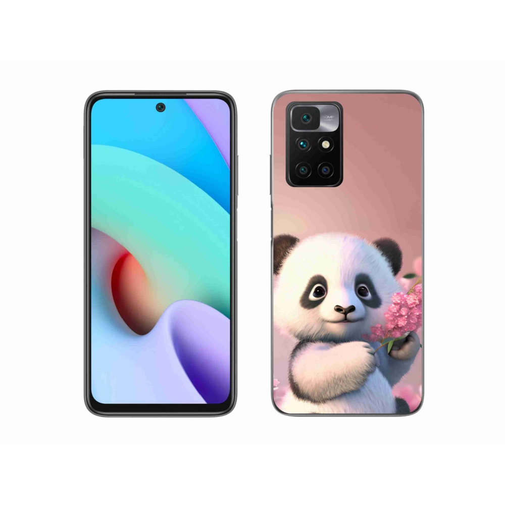 Zselés borítás mmCase a Xiaomi Redmi 10/Redmi 10 (2022) - aranyos panda