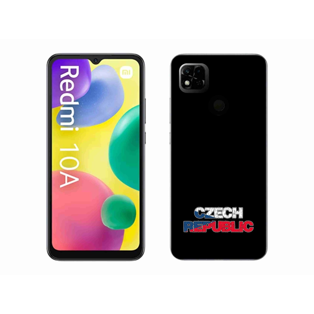 Gél borítás mmCase a Xiaomi Redmi 10A - Csehország fekete háttérrel