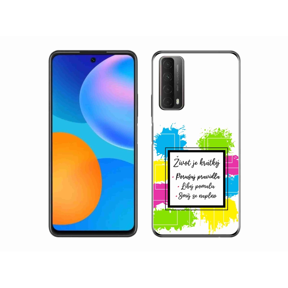 Gél borítás mmCase a Huawei P Smart (2021) - idézem 5 fehér háttér