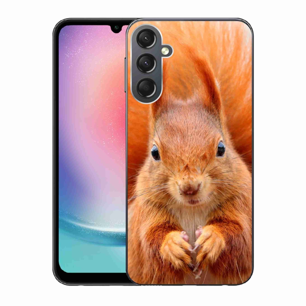 Zselés borítás mmCase Samsung Galaxy A24 készülékhez - mókus