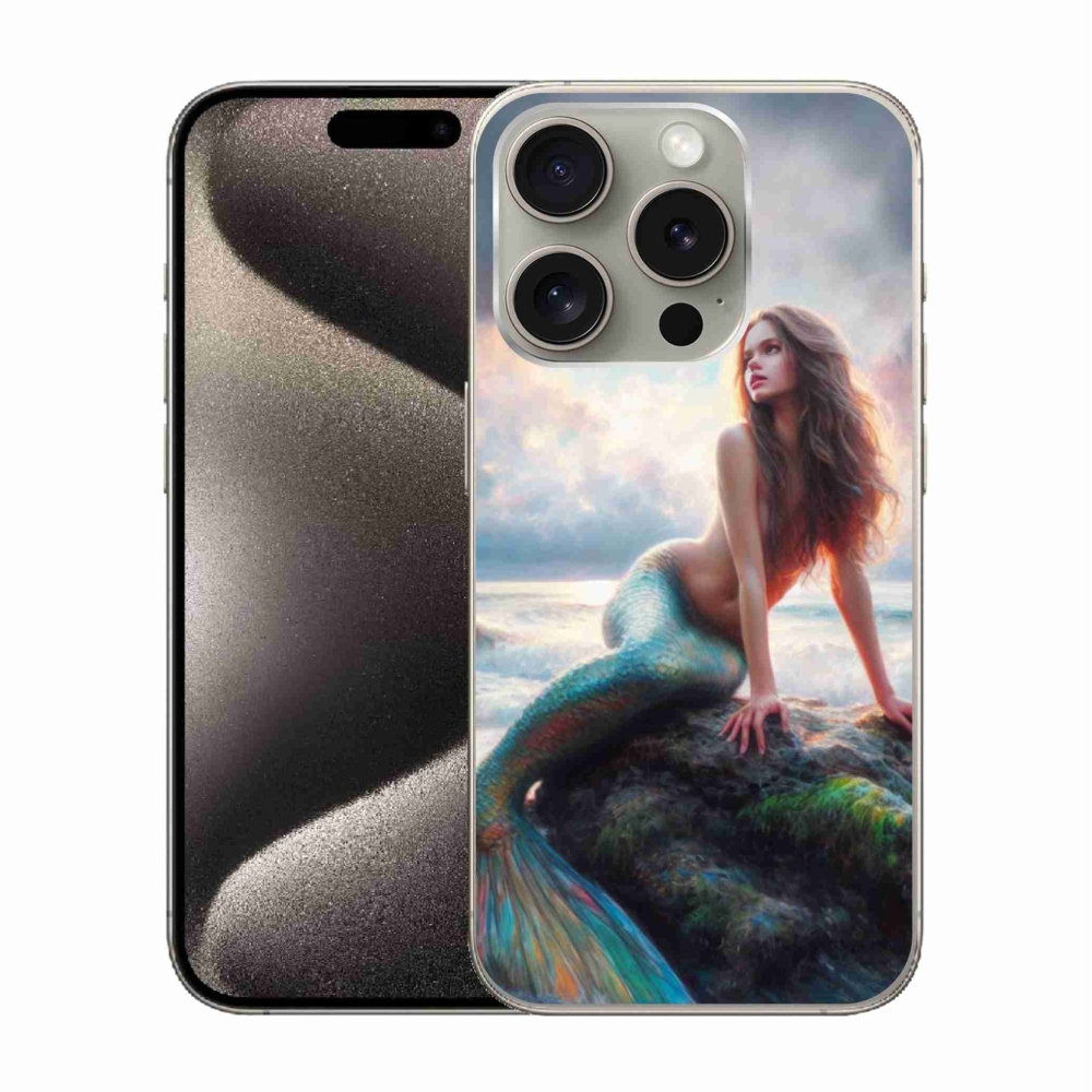 Zselés borítás mmCase iPhone 15 Pro készülékhez - sellő