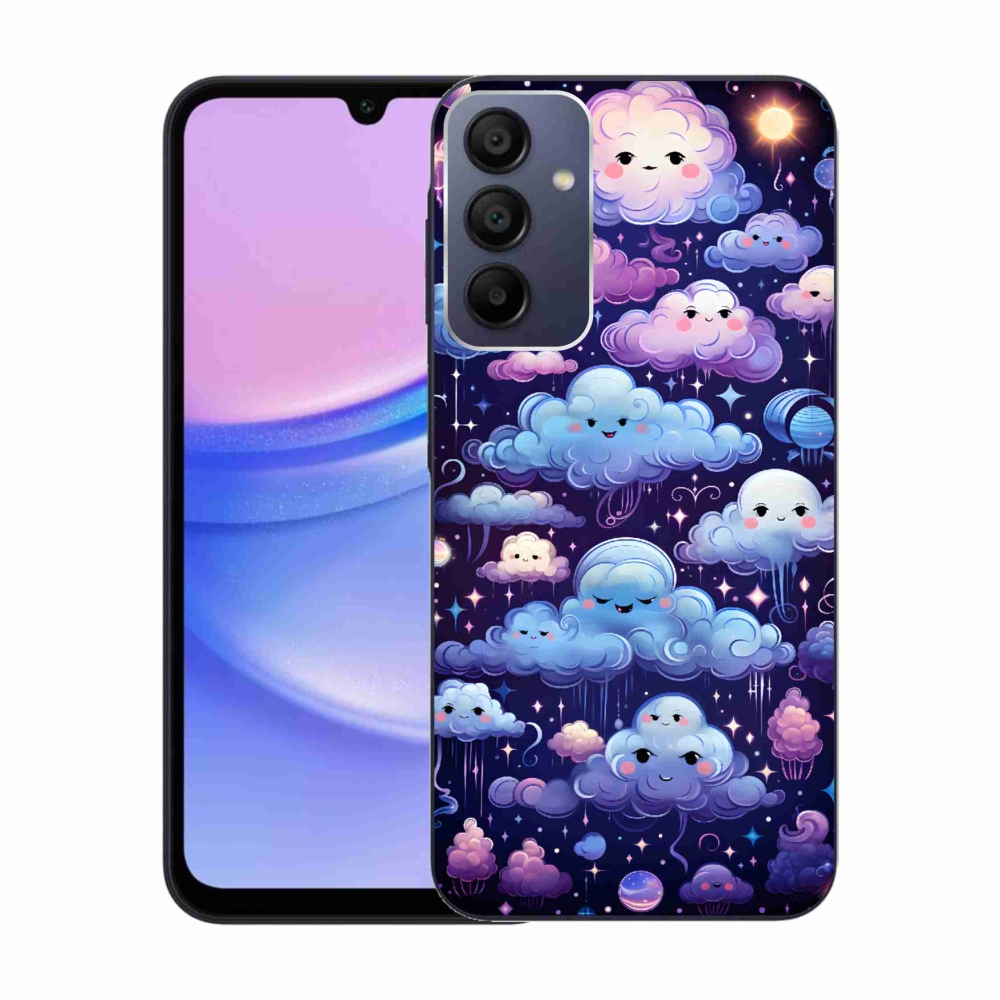 Gél borítás mmCase Samsung Galaxy A15 4G/5G - felhők