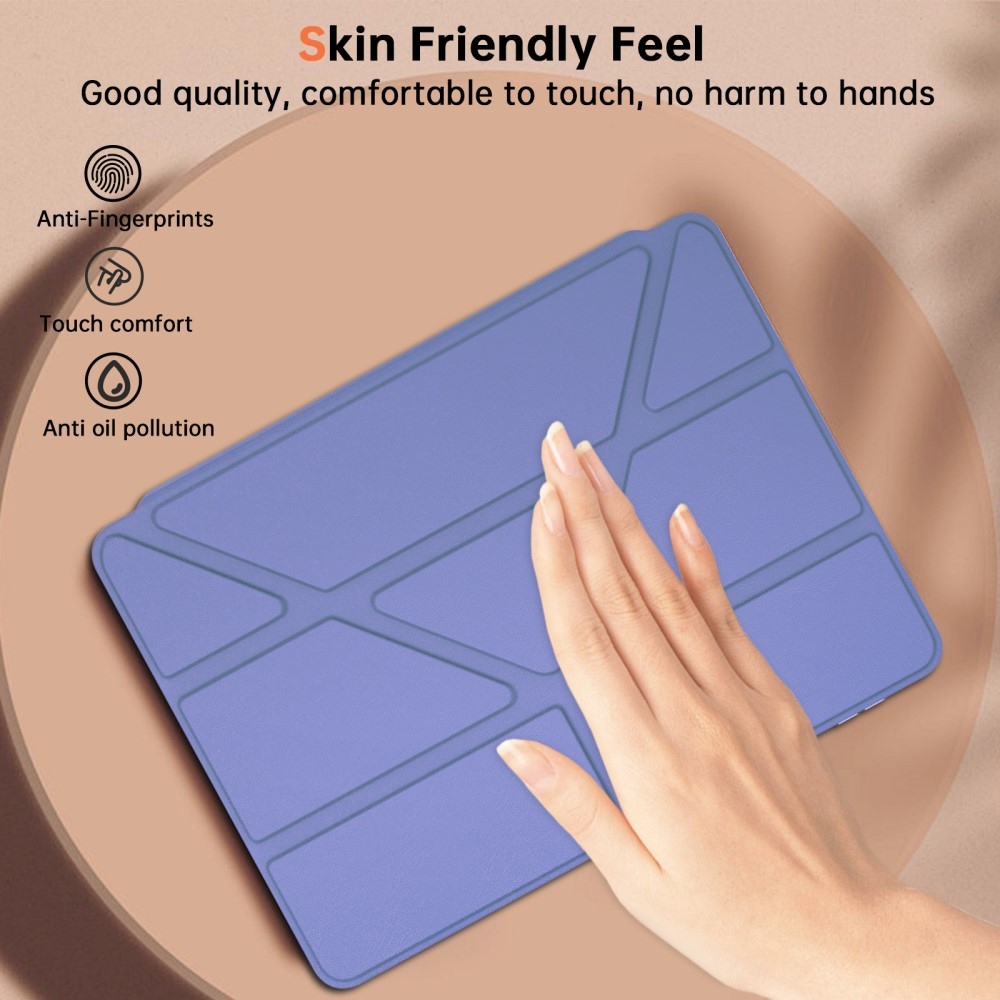 Origami intelligens pozicionáló tok Xiaomi Pad 7/7 Pro táblagéphez - sötét lila