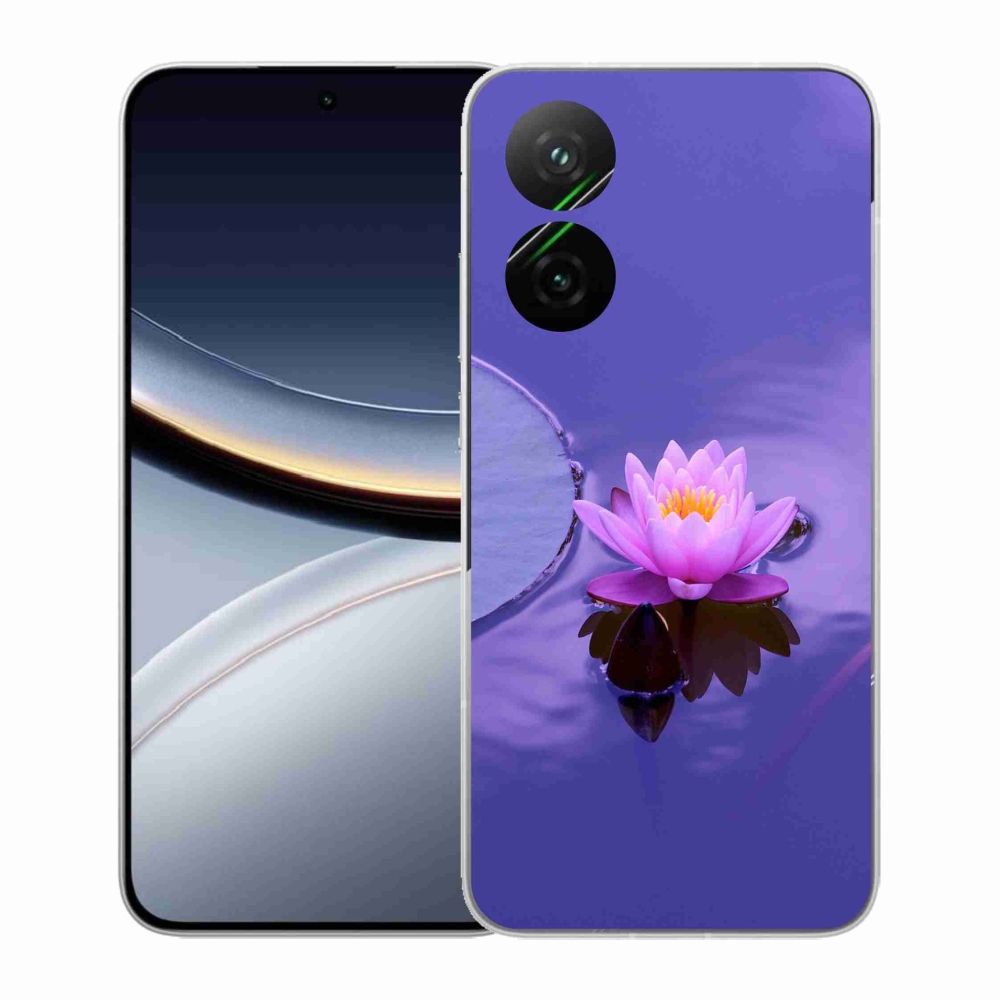 Gél borító mmCase a Xiaomi Poco F7 5G számára - virág a felületen