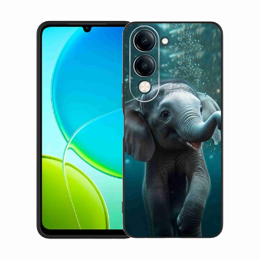 Gél borítás mmCase a Vivo Y29s 5G-hez - elefánt a víz alatt