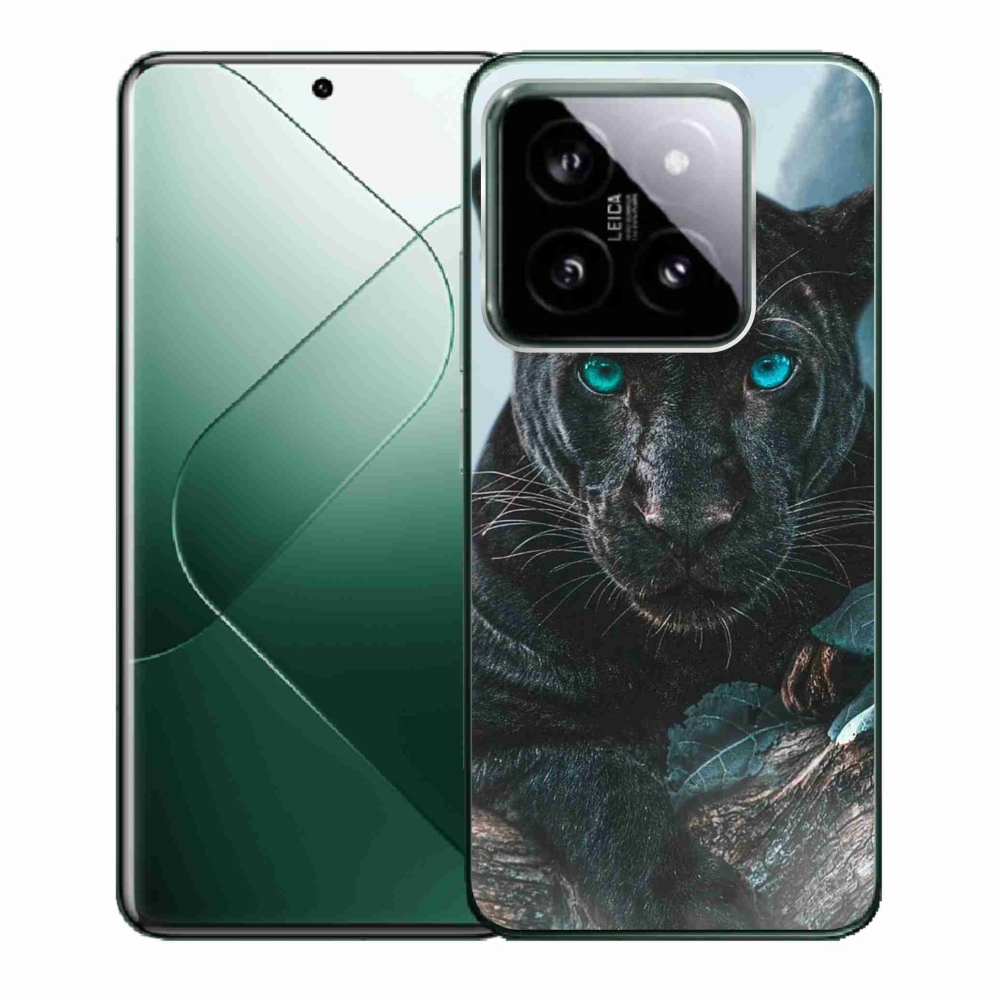 Gél borítás mmCase a Xiaomi 14-hez - fekete párduc