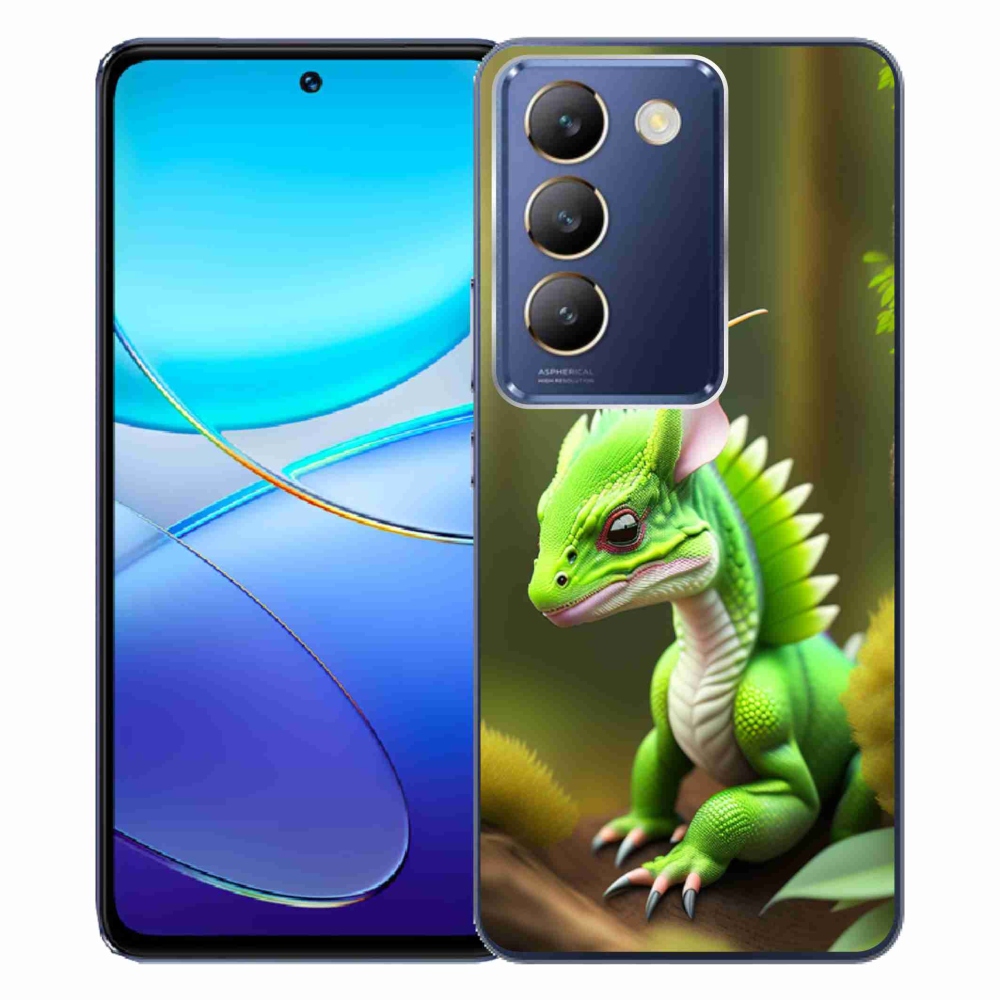 Gél borítás mmCase a Vivo V40 SE 4G/5G készülékhez - zöld sárkány