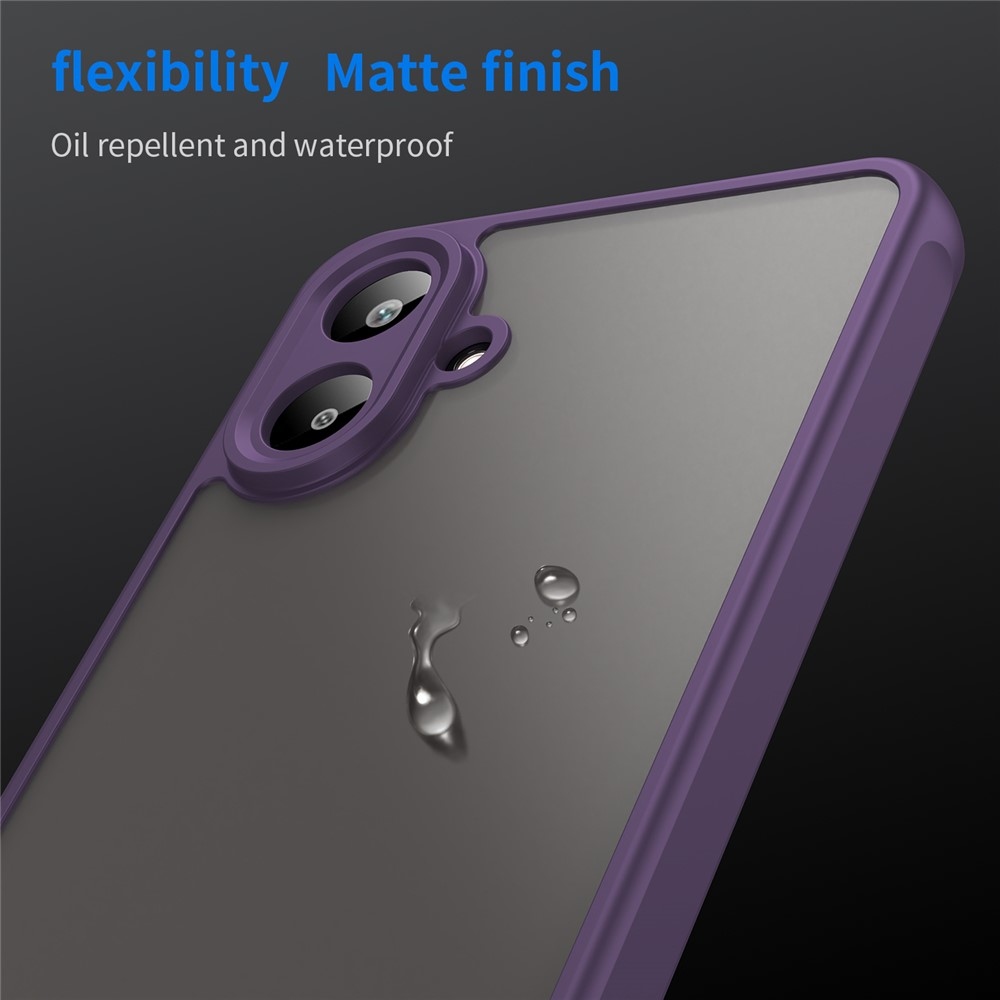 Zselés tok kemény hátlappal Samsung Galaxy A07 4G - lila