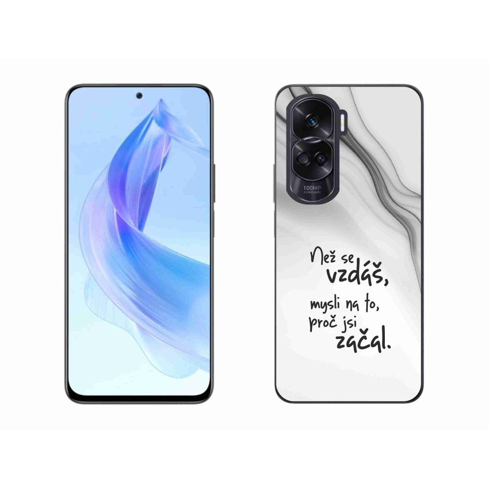 Gél borító mmCase a Honor 90 Lite készülékhez - idézet 2 fehér háttér