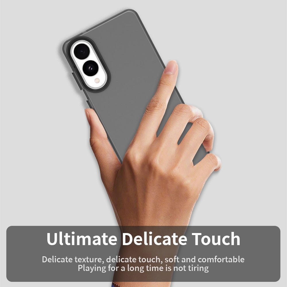 Candys matt zselés tok Samsung Galaxy S25 Edge készülékhez - fekete