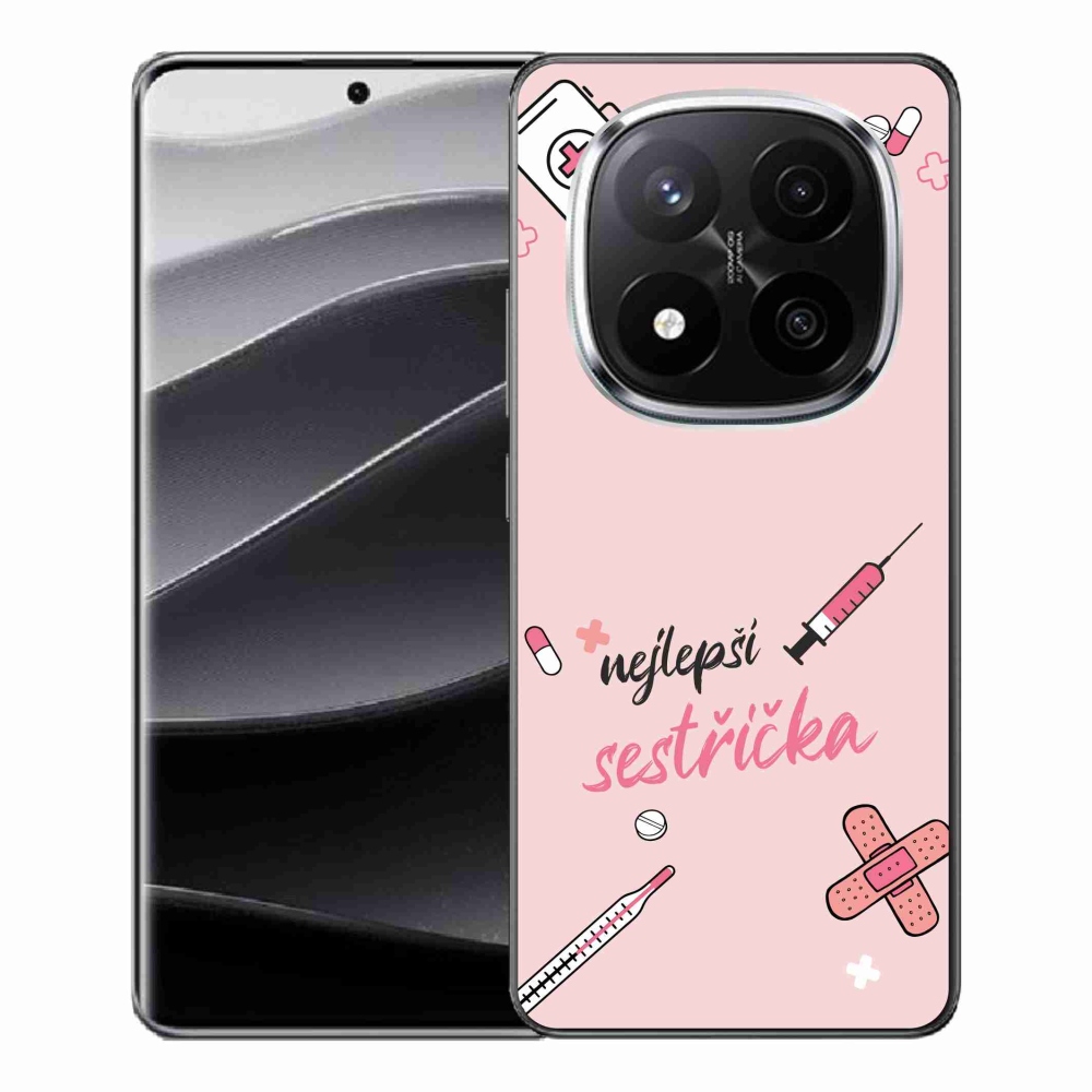 Gél borító mmCase a Xiaomi Redmi Note 14 Pro+ 5G - legjobb kishúg rózsaszín háttérrel